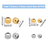 120Pcs 4 Styles 201 Stainless Steel Beads STAS-UN0043-33-3