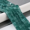 Natural Dyed White Jade Beads Strands G-Q008-C01-01B-2