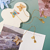 3Pcs Butterfly Acrylic & Alloy Musical Note Guitar Charm Bookmark AJEW-TA00045-4