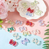20Pcs UV Plating Transparent Acrylic Beads MACR-TA0002-36-5