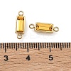 Birthstone 304 Stainless Steel Rhinestone Connector Charms STAS-L022-576G-10-3
