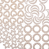 ABS Plastic Imitation Pearl Linking Rings OACR-CJ0001-07-3