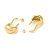Golden 304 Stainless Steel Stud Earrings EJEW-K257-01A-G-2