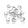 Tarnish Resistant 201 Stainless Steel Snap on Bails LS-STAS-F117-16P-3x7-3