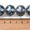 Transparent Electroplate Glass Beads Strands EGLA-N002-34H-F04-2