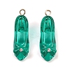 Transparent Resin Rhinestone Pendants RESI-Q021-01A-1