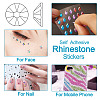 12 Sheets 12 Styles Resin Rhinestone Sticker Sets DIY-TA0004-68-3