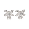 Non-Tarnish Flower 304 Stainless Steel Stud Earrings for Women EJEW-L272-031P-02-1