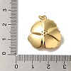 Rack Plating Brass Micro Pave Cubic Zirconia Pendants KK-U027-21G-3