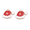 Christmas Theme Alloy Enamel Pendants ENAM-T020-10L-2