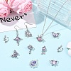 9Pcs 9 Styles Alloy Resin Pendants FIND-YW0012-23-4