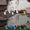 30Pcs 6 Colors Luminous Resin Fox Display Decoration CRES-DR0001-04-3