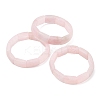 Rectangle Natural Rose Quartz Beaded Stretch Bracelets for Women Men GG-CBA9ACE-C07-4