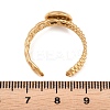 304 Stainless Steel Open Cuff Ring Components STAS-F366-09A-G-2
