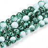 Transparent Baking Paint Glass Beads Strands DGLA-N009-10mm-06-2