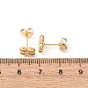 304 Stainless Steel Flower Stud Earrings EJEW-K268-83G-5