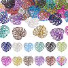 48Pcs 12 Styles 430 & 201 Stainless Steel Filigree Pendants STAS-TA0002-19-1