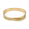 304 Stainless Steel Multi-layer Hinged Bangle for Women BJEW-M313-06G-2