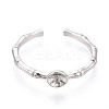 Brass Cup Peg Ring Settings KK-N274-33P-2