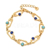 Bohemia Style 304 Stainless Steel Link Chain Bracelets for Women BJEW-M082-01G-01-2