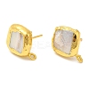 Natural Pearl Stud Earring Findings KK-M251-01G-2
