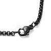 PVD Vacuum Plating 304 Stainless Steel Dumbbell Pendant Necklaces NJEW-Z023-01EB-3
