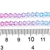 Gradient Color Baking Paint Glass Bead Strands X1-DGLA-A039-T4mm-A06-5