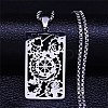 Non-Tarnish 201 Stainless Steel Pendant Necklaces NJEW-K253-24P-1