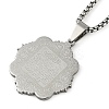 Anti-Tarnish 201 Stainless Steel Arabic Elements Flower Pendant Box Chain Necklaces NJEW-D089-01P-02-1