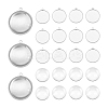 DIY Blank Dome 304 Stainless Steel Pendant Making Kits DIY-UN0056-03B-1