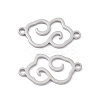 Non-Tarnish 304 Stainless Steel Connector Charms STAS-A071-01P-1