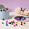 Craftdady 88pcs 8 colors Glass European Beads GLAA-CD0001-10-14