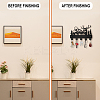 Wood & Iron Wall Mounted Hangers HJEW-WH0055-005-5