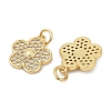 Brass Micro Pave Cubic Zirconia Pendants KK-C093-24G-2