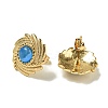 Cat Eye Stud Earrings EJEW-G400-62G-02-2
