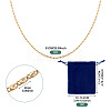 Brass Lumachina Chain Necklace for Women NJEW-TA0001-15-4