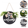 Wooden Ornaments HJEW-WH0006-43-4