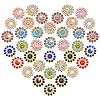 120Pcs 12 Colors Sew on Rhinestone RGLA-AR0001-06-1