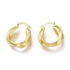 Brass Hoop Earrings EJEW-H104-03G-2