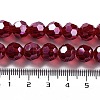 Electroplate Transparent Glass Beads Strands EGLA-A035-T10mm-A07-4