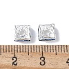 Brass Rhinestone Spacer Beads X1-RSB072-14S-3