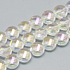 Electroplate Glass Beads Strands EGLA-Q098-A05-1