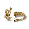 Brass Micro Pave Cubic Zirconia Hoop Earring EJEW-L271-10KCG-01-2