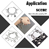 40Pcs 2 Styles PVD Vacuum Plating 304 Stainless Steel Charms STAS-UN0021-81M-6