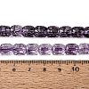 Transparent Crackle Glass Beads Strands GLAA-Q108-04A-06-4