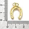 Brass Micro Pave Cubic Zirconia Pendants KK-D339-05G-3