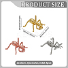 3Pcs 3 Colors Alloy Sculpture Display Decorations DJEW-FG0001-37-2