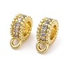 Brass Micro Pave Cubic Zirconia Spacer Beads KK-Z084-04G-1