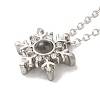 I Love You in 100 Languages Glass Projection Necklace LS-NJEW-M204-01B-P-1