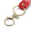 Transparent Rainbow PVC Plastic Wrist Strap Keychains LS-AJEW-M219-01B-G-2